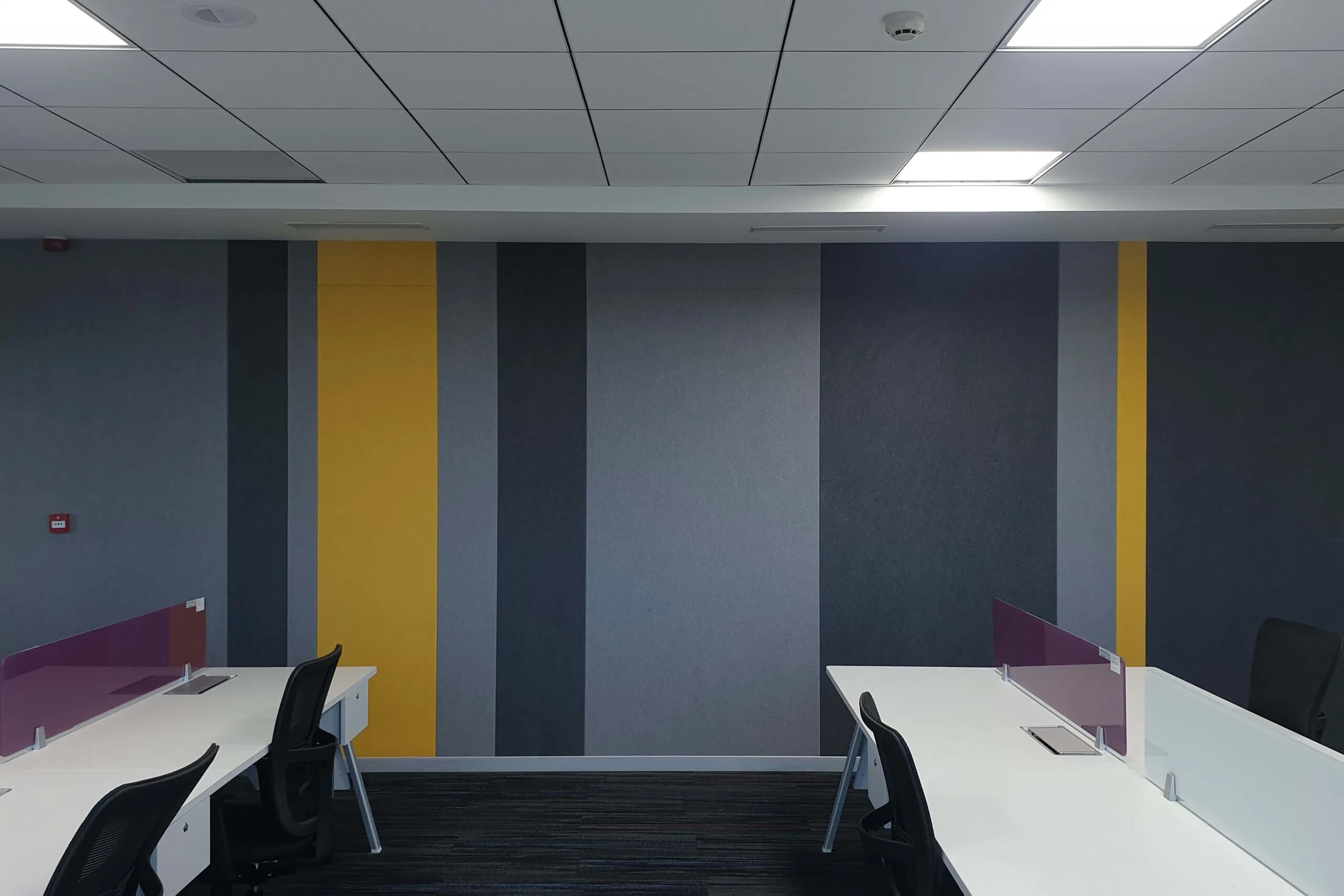 Clase B Sound-Absorbing ignífugo Paneles de pared son fáciles de instalar