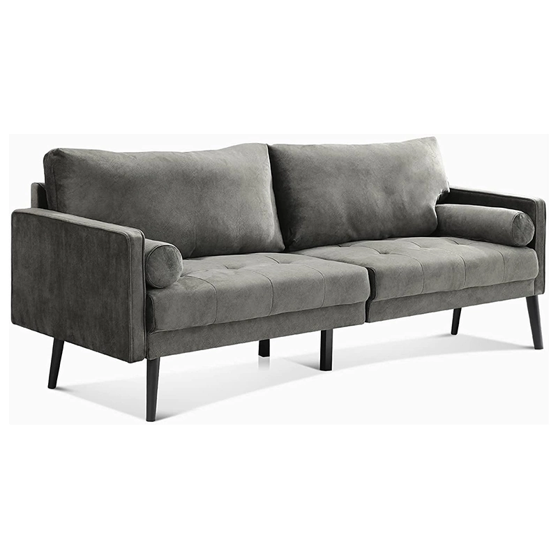 Sofa Couch, MID Century Modern 3-Seats Sofa with Comfy Tufted Back Cushions for Compact Living Room Home Furniture