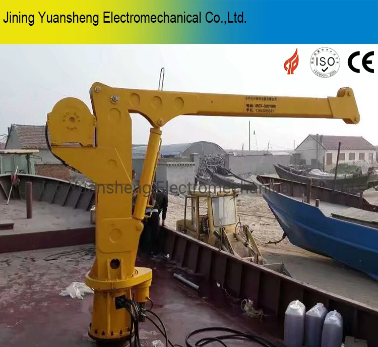 Manufacturer Marine Ship Hydraulic Telescoping Knuckle Crane for Sale