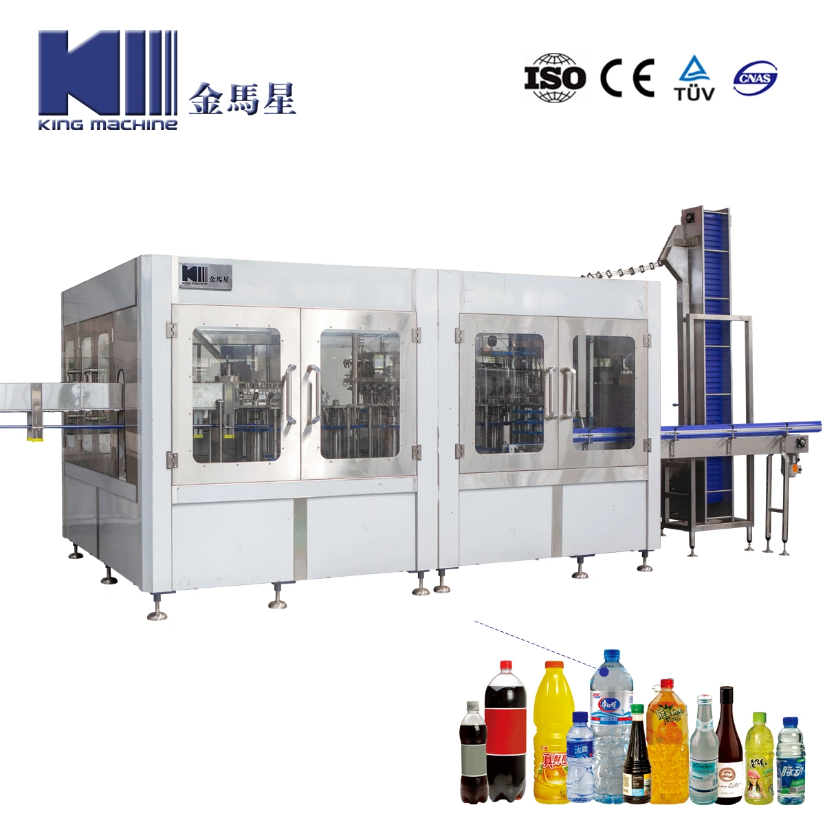 Automatic Bottle Mineral Pure Water Juice Energy CSD Drink Beer Beverage Making Filling Bottling Factory Manufacturing Equipment