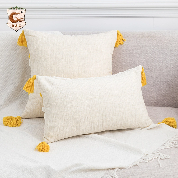 Tufted Woven Pillow Cover Boho Pillow Decorative Throw Pillow Covers