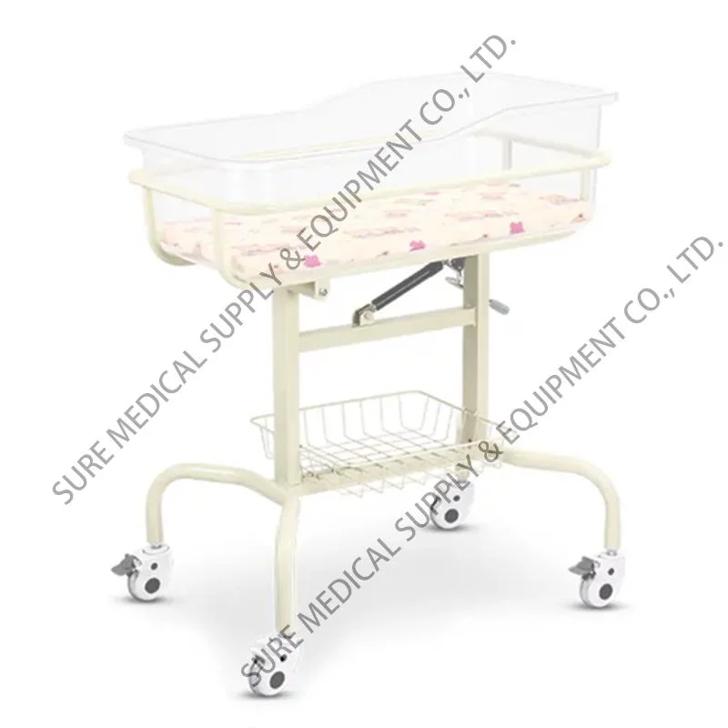 Stable Portable Good Quality Plastic Baby Cart for Hospital Used