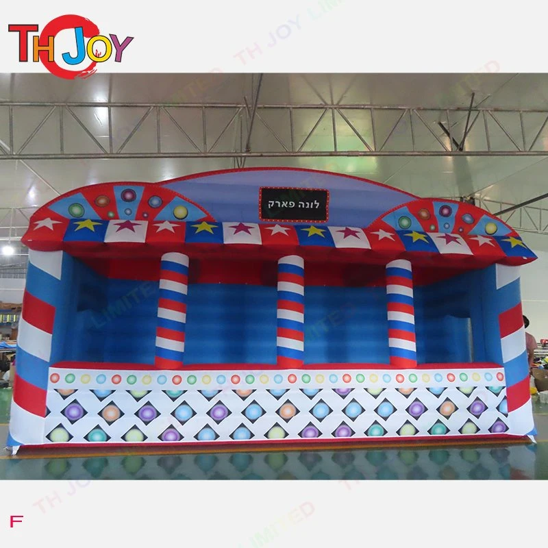 5X2.5m Inflatable Carnival Treat Shop Concession Stand Fast Food Cabin Booth Tickets Store