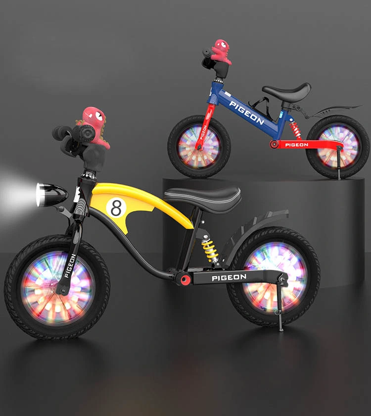 Factory Mag Alloy Frame Toy Kids Bicycle Children Bicycle Baby Bike with Headlight and Flash