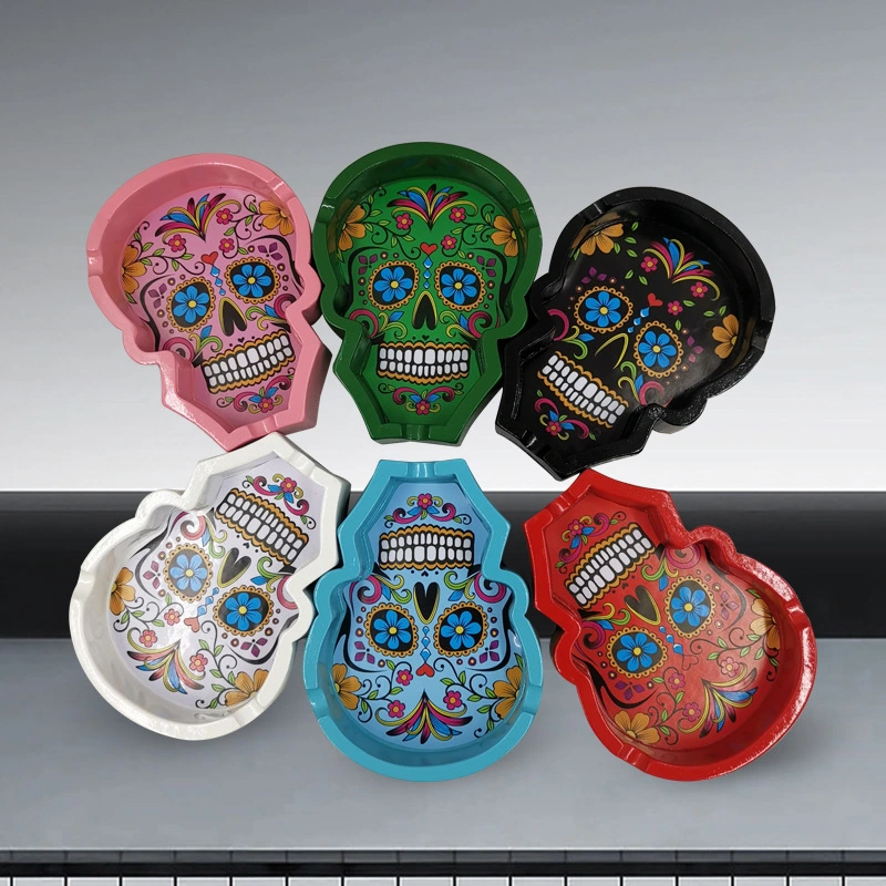 Skull Resin Home Novelty Crafts for Cigarettes Ash Tray Smoking Accessories Gadgets