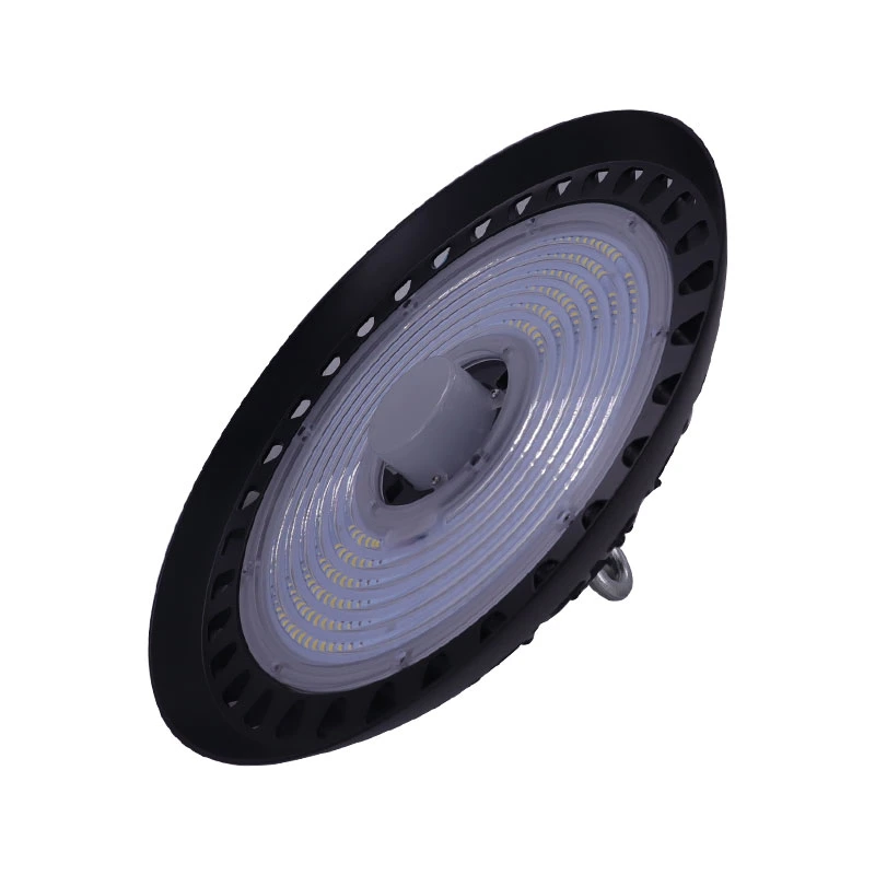 مؤشر LED لإضاءة عالي Bay المخزن الصناعي CE SAA ETL DLC 120V 347V 480 فولت 100 واط 200 واط 240 واط الجسم الغريب 150 واط عالي الدقة ضوء الخليج