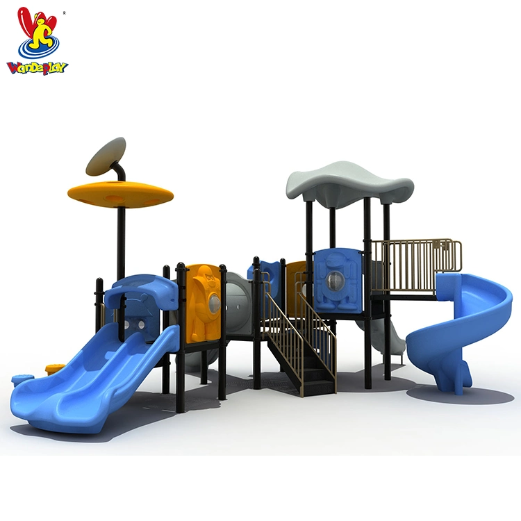 Jogo Infantil Outer Space Series Playsets Brinquedo para Crianças Escorregador de Plástico para Bebês Parque Aquático Jogos Parque de Diversões Personalizado Equipamento de Playground Infantil ao Ar Livre.