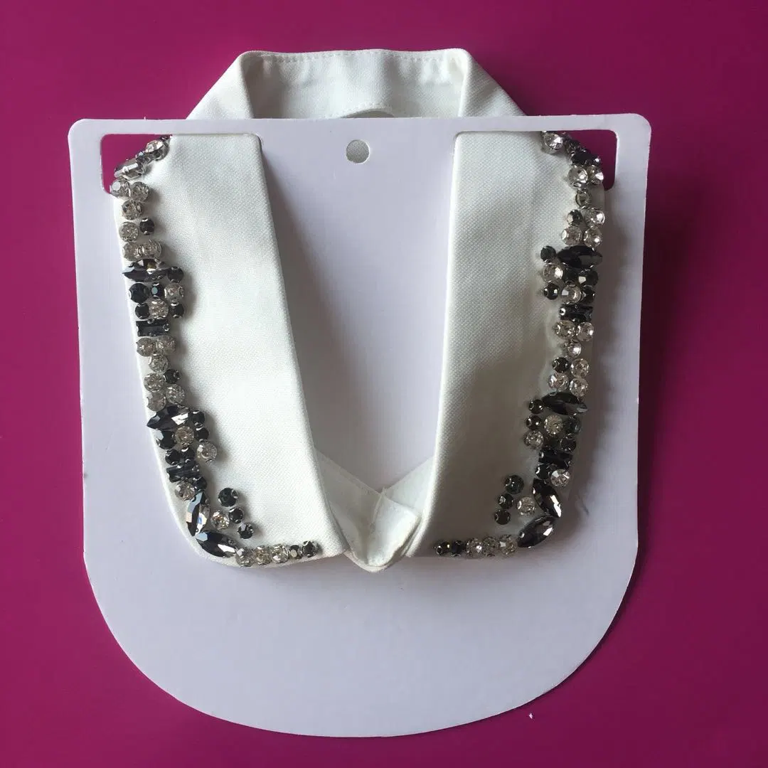 Fashion Hand Made Crystal Rhinestone Collar Neckline for Shirt Clothes