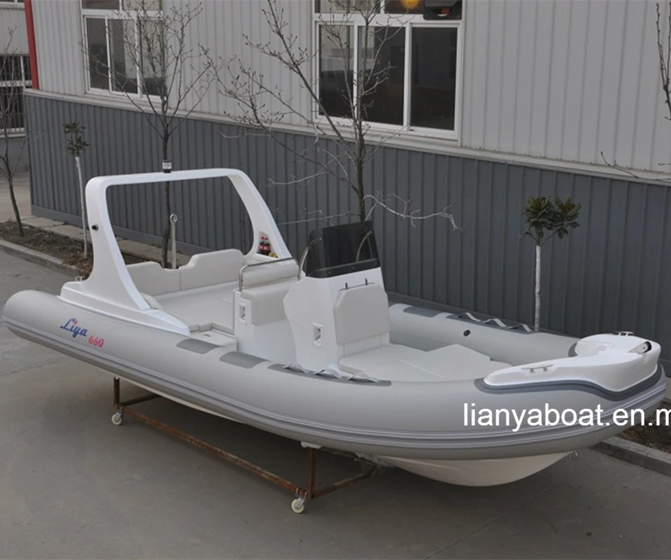 Liya 6.6m Fibre Glass Rescue Boat Good Quality Rib Boats