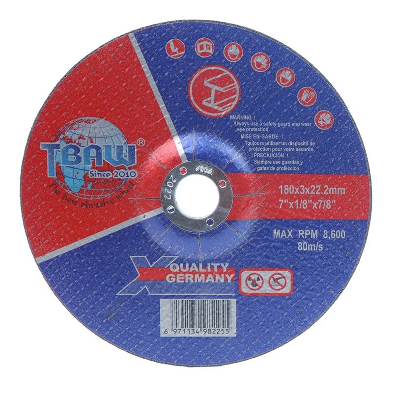 180X3X22мм 7 дюйма OEM абразивные полировка отрезать люк диска режущий инструмент и шлифовального круга T42 режущий диск Сделано в Китае инструменты