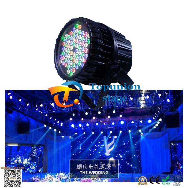 Outdoor Luz Arruela 72PCS RGBW LED impermeável IP65 Iluminação de palco