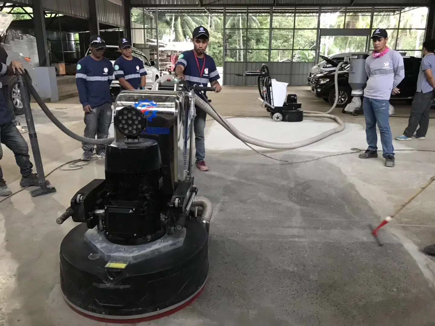 Super Automática Planetária Auto poucos piso de concreto Ginding Máquina de polimento