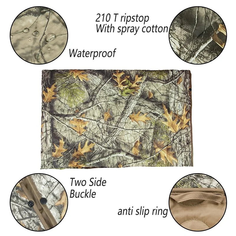 Военные водонепроницаемый джунглей архив полиэстер портативный одеяло кемпинг офсетного полотна