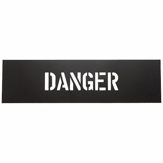 PVC Warning Sign Stencil Keep It out Thickness 0.015 in Size 2 in*6 in