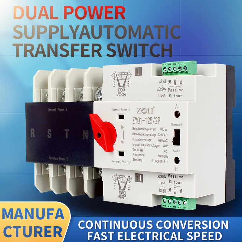 Hot Sales Manual and Automatic Integration ATS Switch Automatic Transfer for Millisecond Switching Constant Power