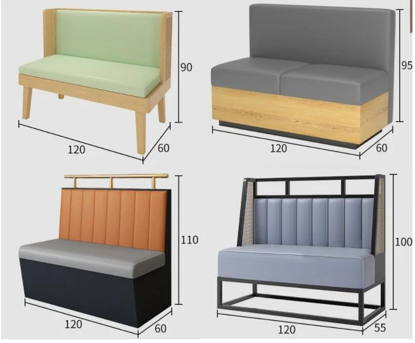 Factory Customized Restaurant Seats Shop Table and Chair Combination