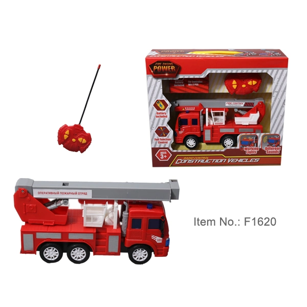 5 Function Light and Music Remote Control Rescue Vehicle, Red 1: 18