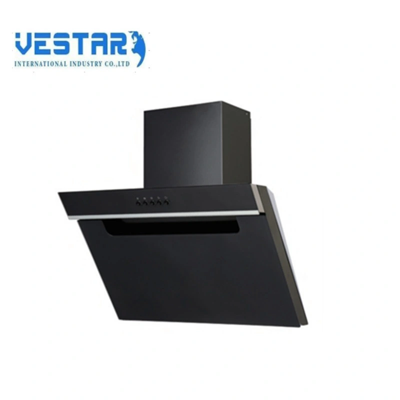 2017 Tempressed Black Glass with Stainless Steel Slant Range Hood