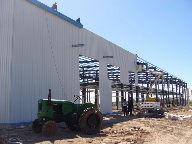 Prefabricated Steel Structures Open Wall Industrial Construction Buildings