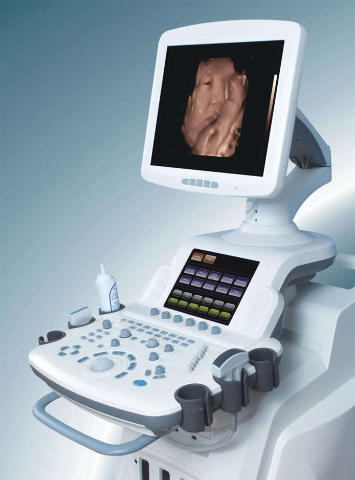 4D Trolley 2 Monitors Color Doppler B Ultrasound Machine