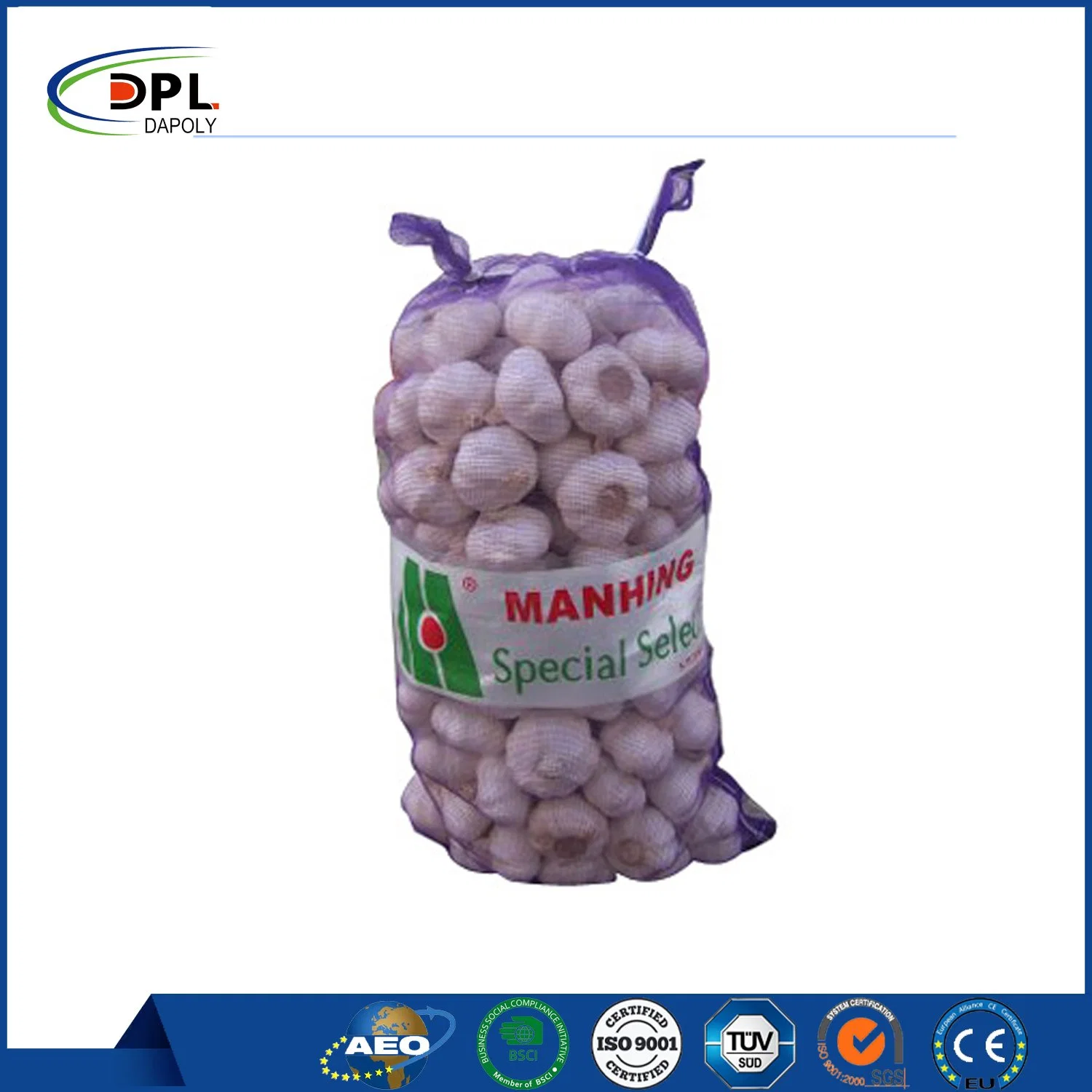 PP Net Sack 100% Polypropylene Fabric for Onion Potatoes PP Tubular Woven Mesh Bag Sold