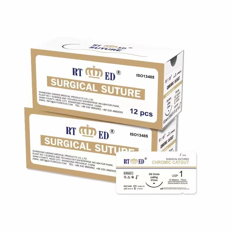 Tube de suture Chromic à absorption torsadée