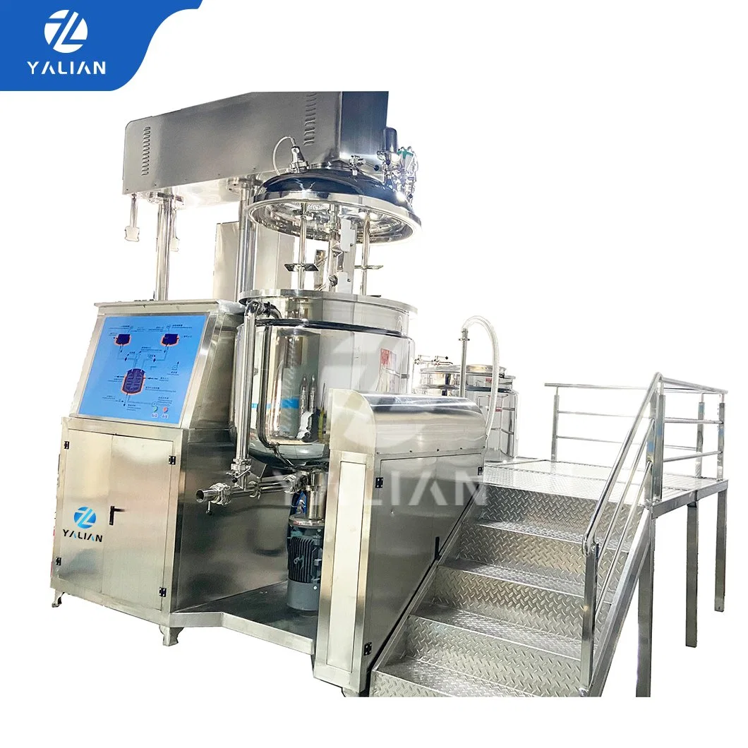 Ointment Mayonnaise Making High Shearing High Speed Mixing Equipment Stainless Steel Mixing Tank Vacuum Homogenizer Emulsifier Mixer