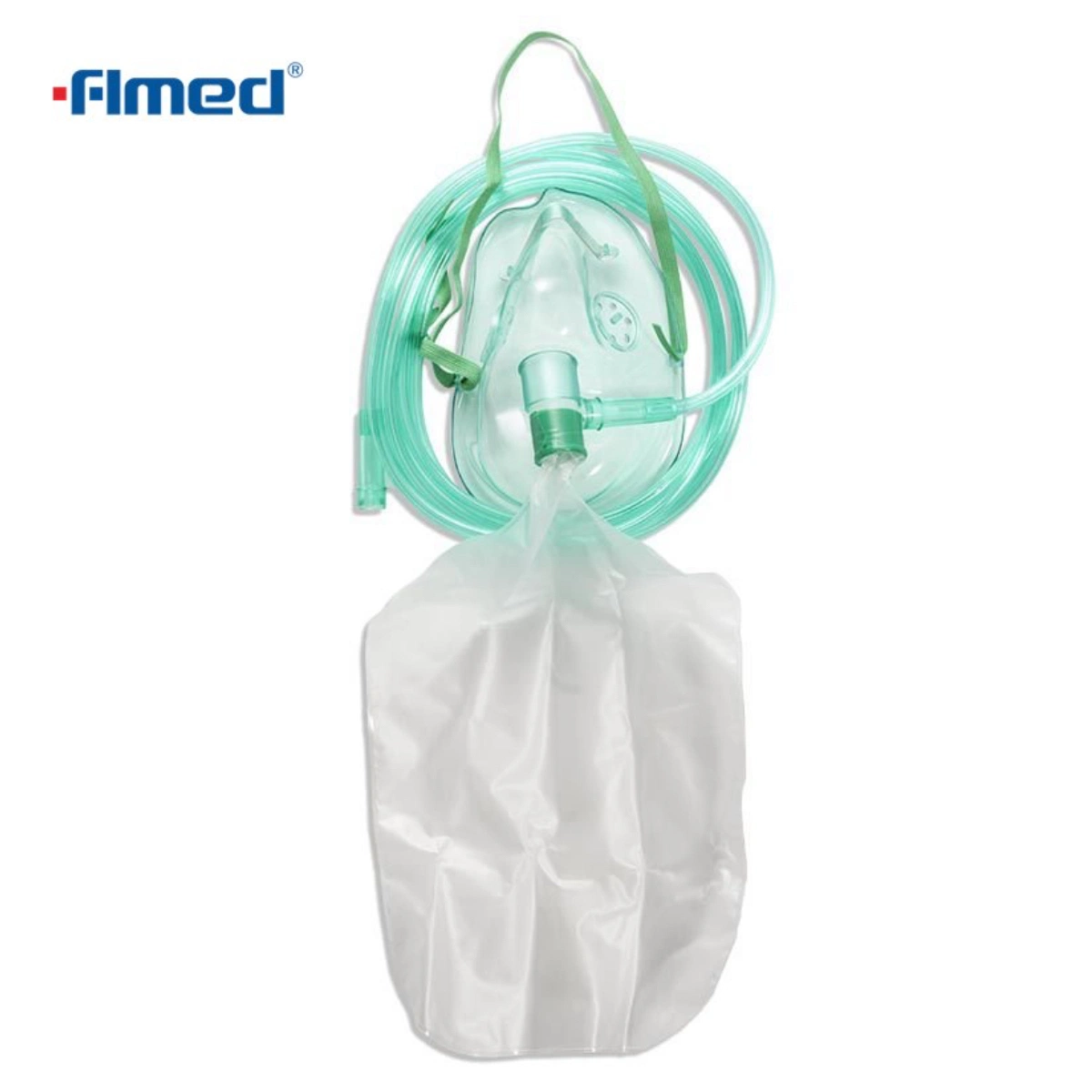 Medical Disposable Sterile Soft Comfortable Non-Rebreather Oxygen Mask with Reservoir Bag White