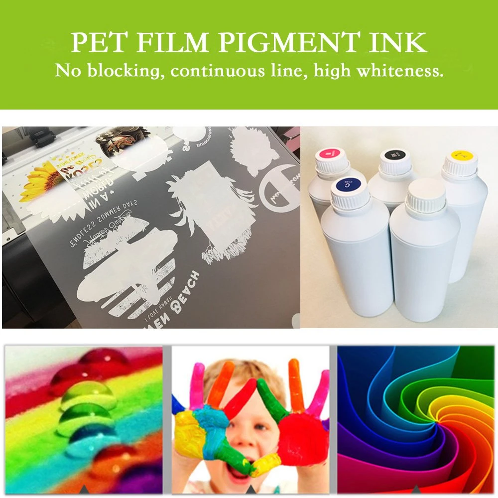 Pet Transfer Dtf Ink Water-Based Cmyk+W Color Ink Dtf Printer Inks for Texitile