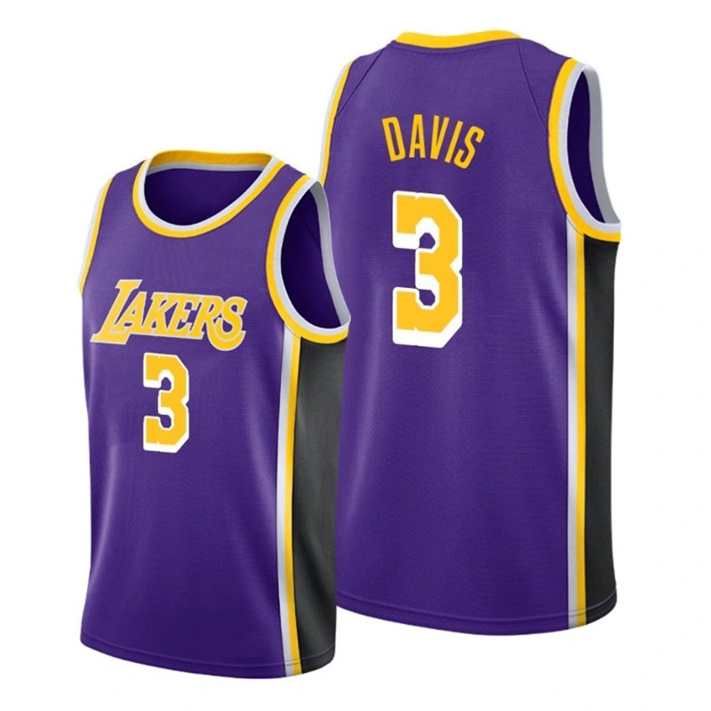 Basketball Player Davis Lakers #3 Edition Jerseys for Men