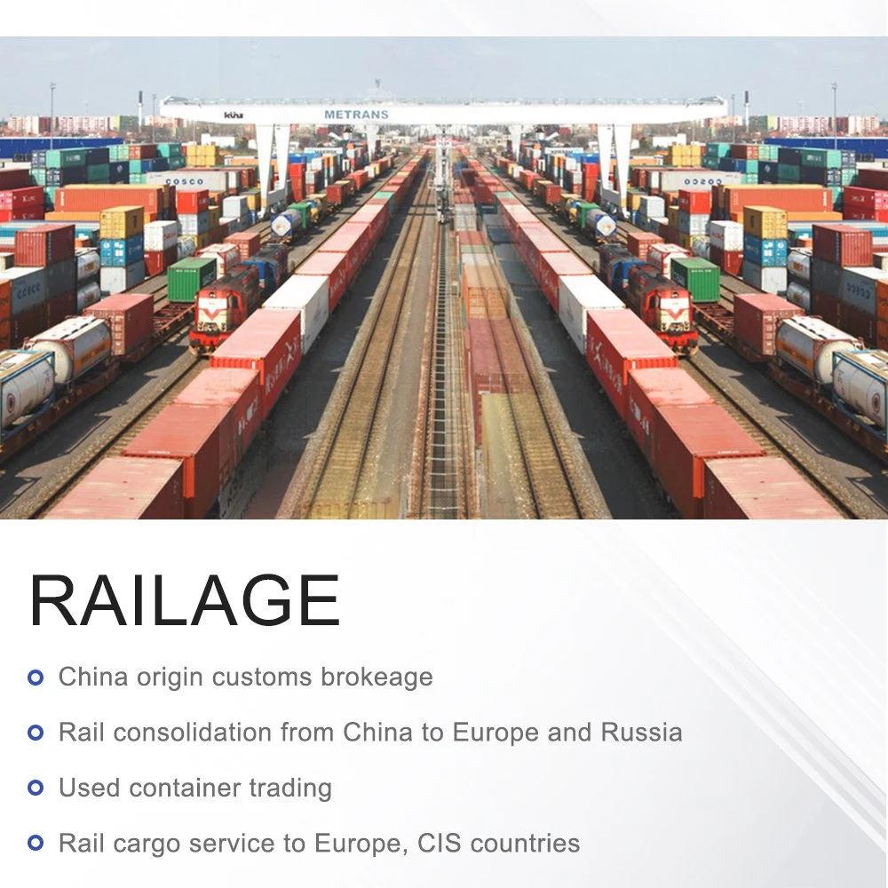 Professional Rail Cargo Services to Europe or Fast Railway Transportation From China