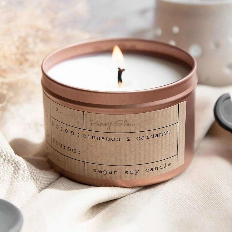 Home Decoration Decorative Christmas Aromatherapy Wholes Aromatherapystress Relief Natural Soy Wax Travel Tin Relaxing Candles for Bath SPA Meditation