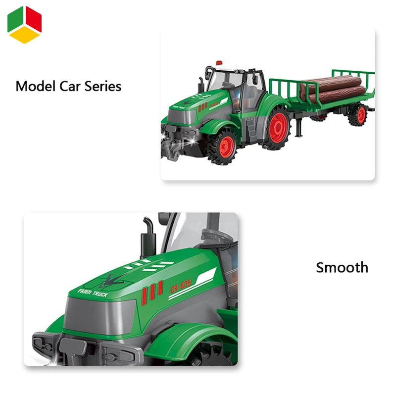 QS Children Wholesale/Supplier Hot Sale 27MHz 4CH Remote Control Toys Light Sound Car 1: 24 Scale Farmer Series Dump Truck Kids Vehicle Car Toys