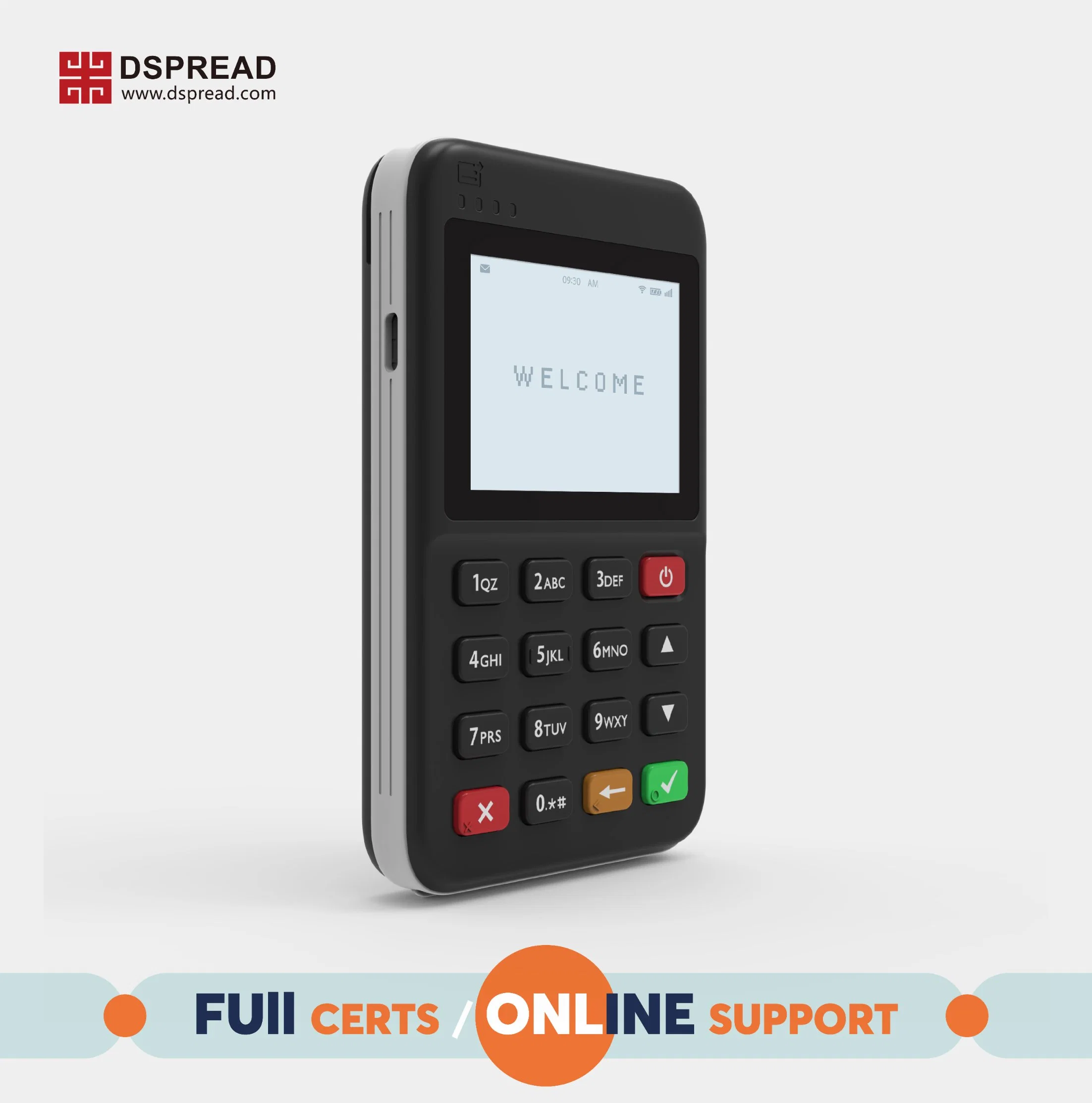 PCI Pts Approved Handheld POS, Android, for Business People on The Move