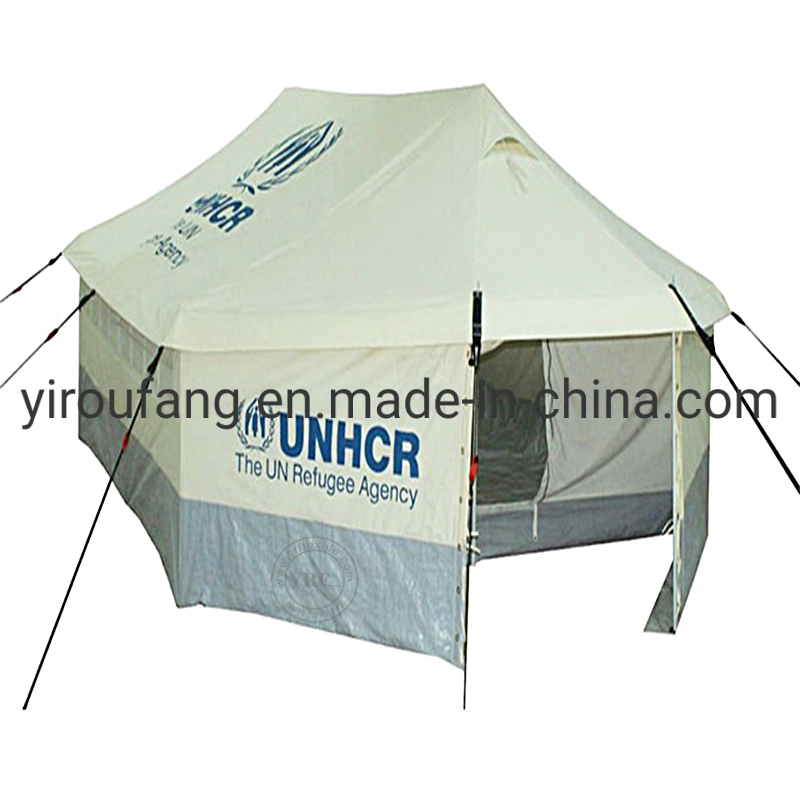 United Nations Outdoor Sunscreen 5 People Family Double Person Hygiene Easy Install Water Shelter Humanitarian Shelter Tent China Tents Relief