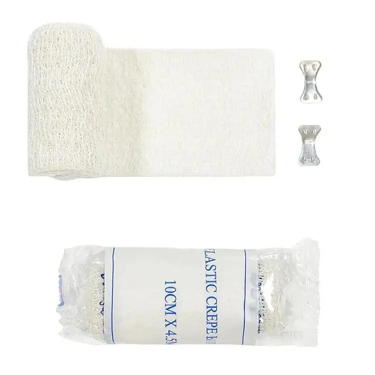 Medical Surgical Porous Yarn Cotton Spandex Crepe vendaje elástico