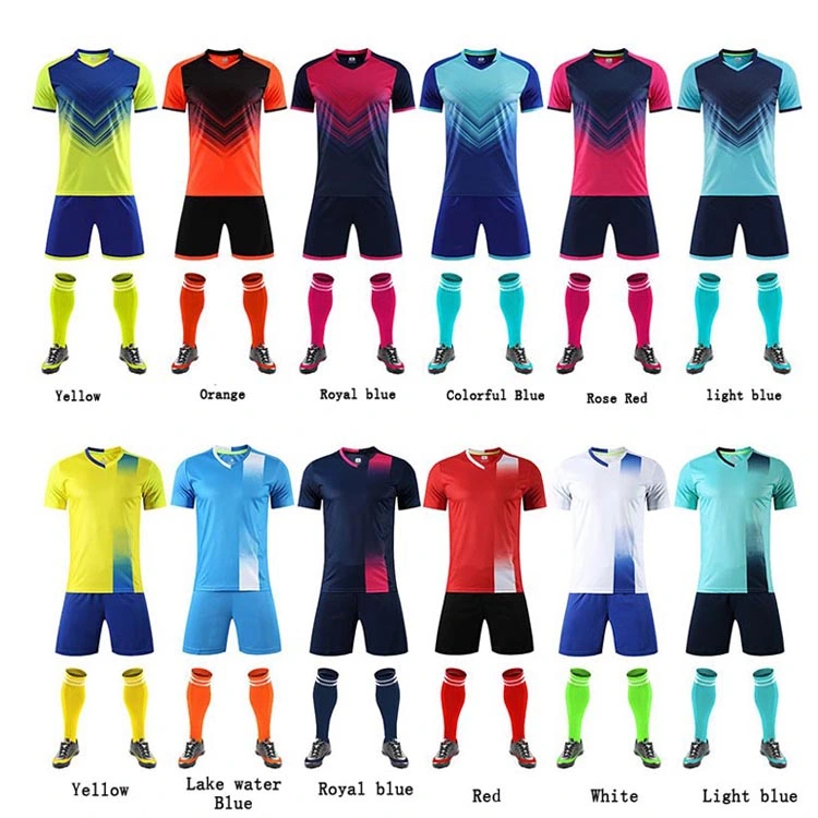 Wholesale Cheap Club and Team Soccer Uniform Football Clothes Sport Wear Custom Soccer Jersey Set