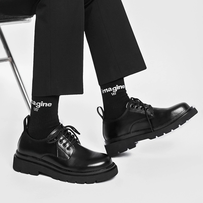 Black Leather Shoes hommes, S Dress Shoes habillé Business Leather Shoes