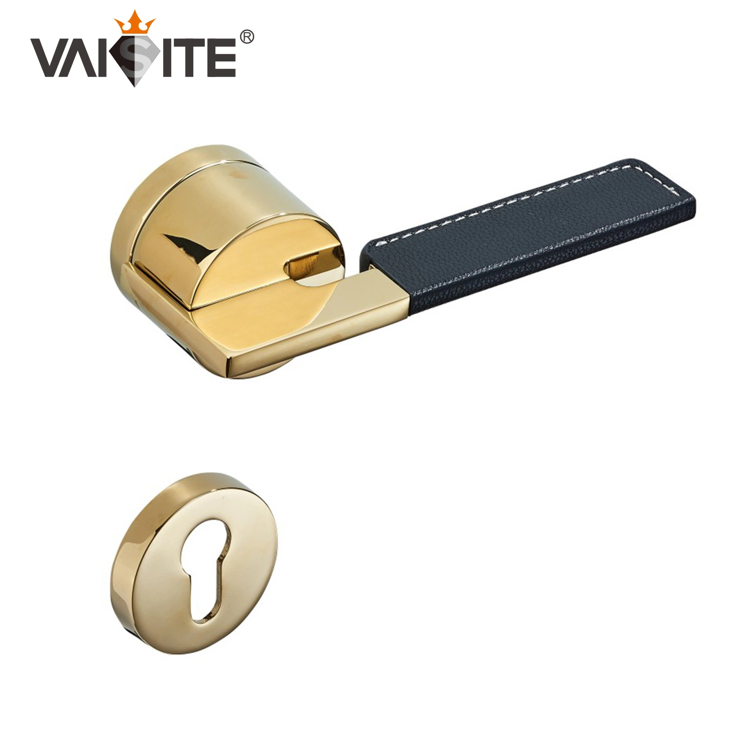 A3-226 Vaisite Brand New Customized Decorative Zinc Alloy Bedroom Door Lever Handle on Rosette