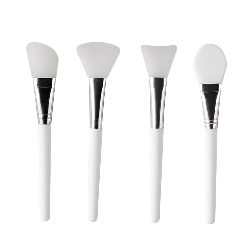 Wholesale Silicone Face Mask Brush Plastic Long Handle Facial Brush