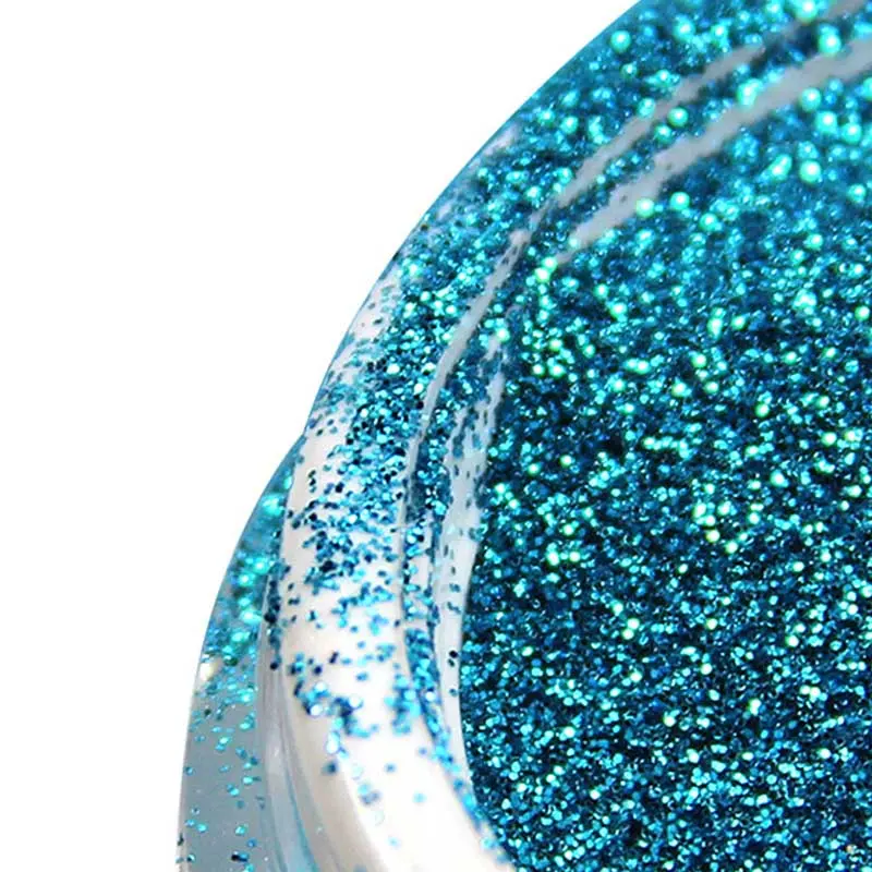 Jeu de paillettes de couleur en vrac de gros de la poudre de polyester extra fines paillettes