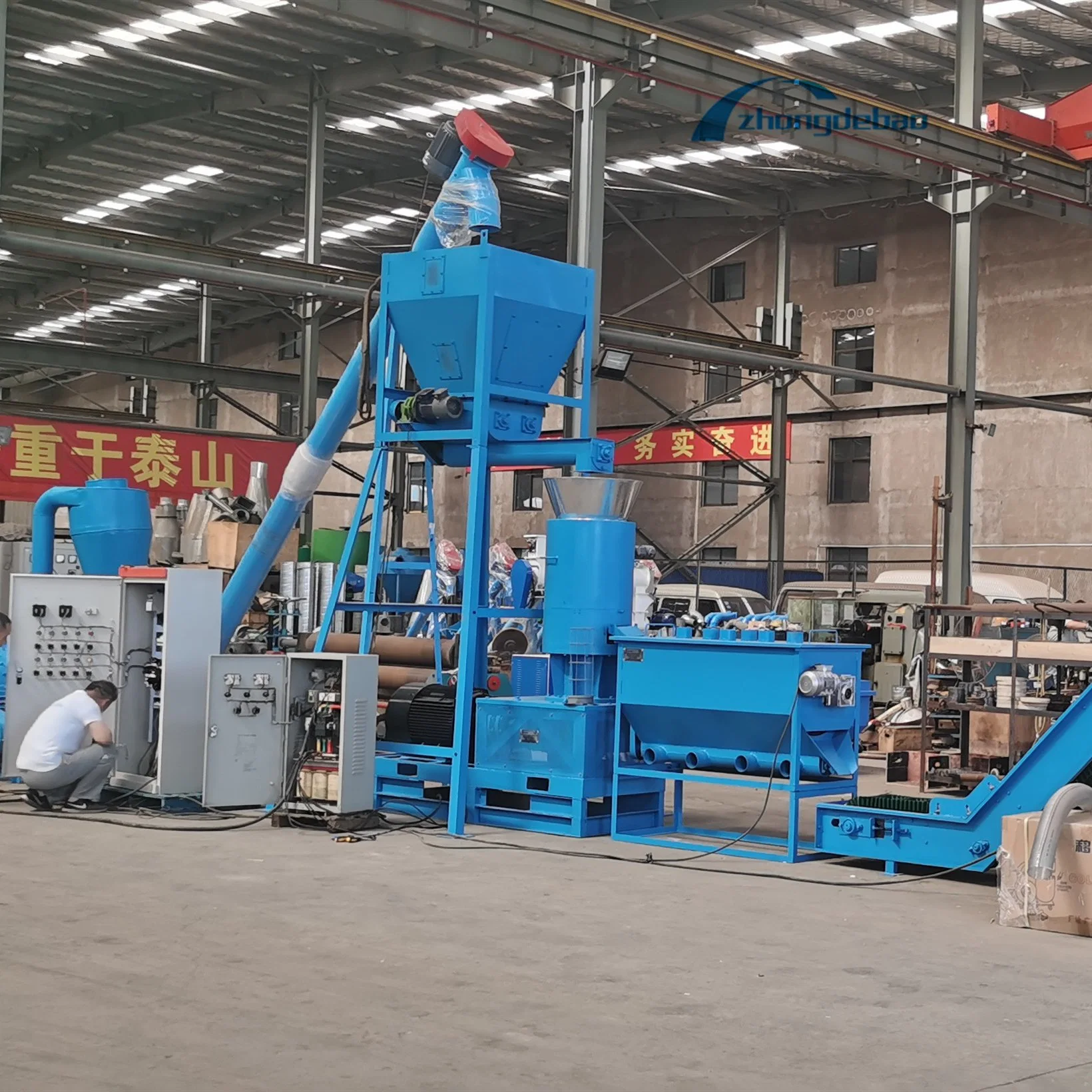 Original Factory Supply Wooden Pellet Processing Line Straw Biomass Pellets Mill Biomass Agricultural Rice Husk Pelletizer Machine with CE Certificate