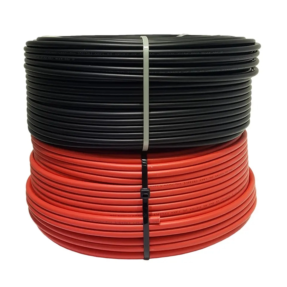 Rhino Stone UV Resistance PV1-F DC Solar Power Cable 4mm 6mm Copper Wire Xlpo Electrical Wire Photovoltaic Solar PV Cable