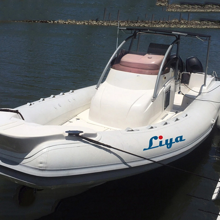 Liya 8.3m Speed Rib Boats Rigid Hull Inflatable Passenger Boat Cabin Fishing Boats for Sale