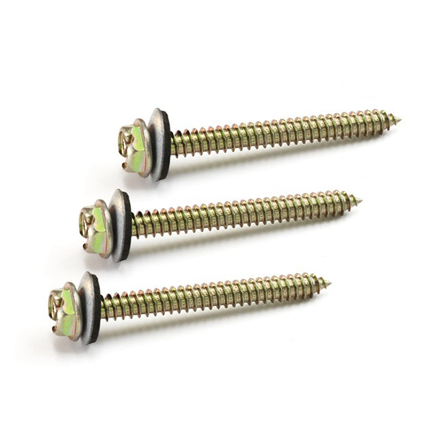 ANSI JIS Customized Logo Wafer Head Self Drilling Screw Nail