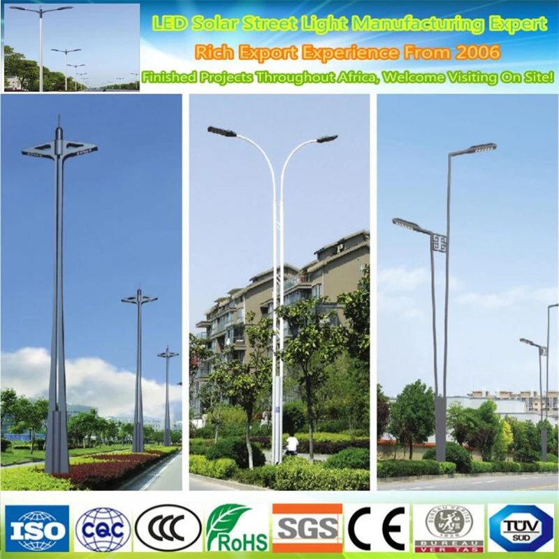 Conical Single Bracket Street Light Poles with Powder Coating