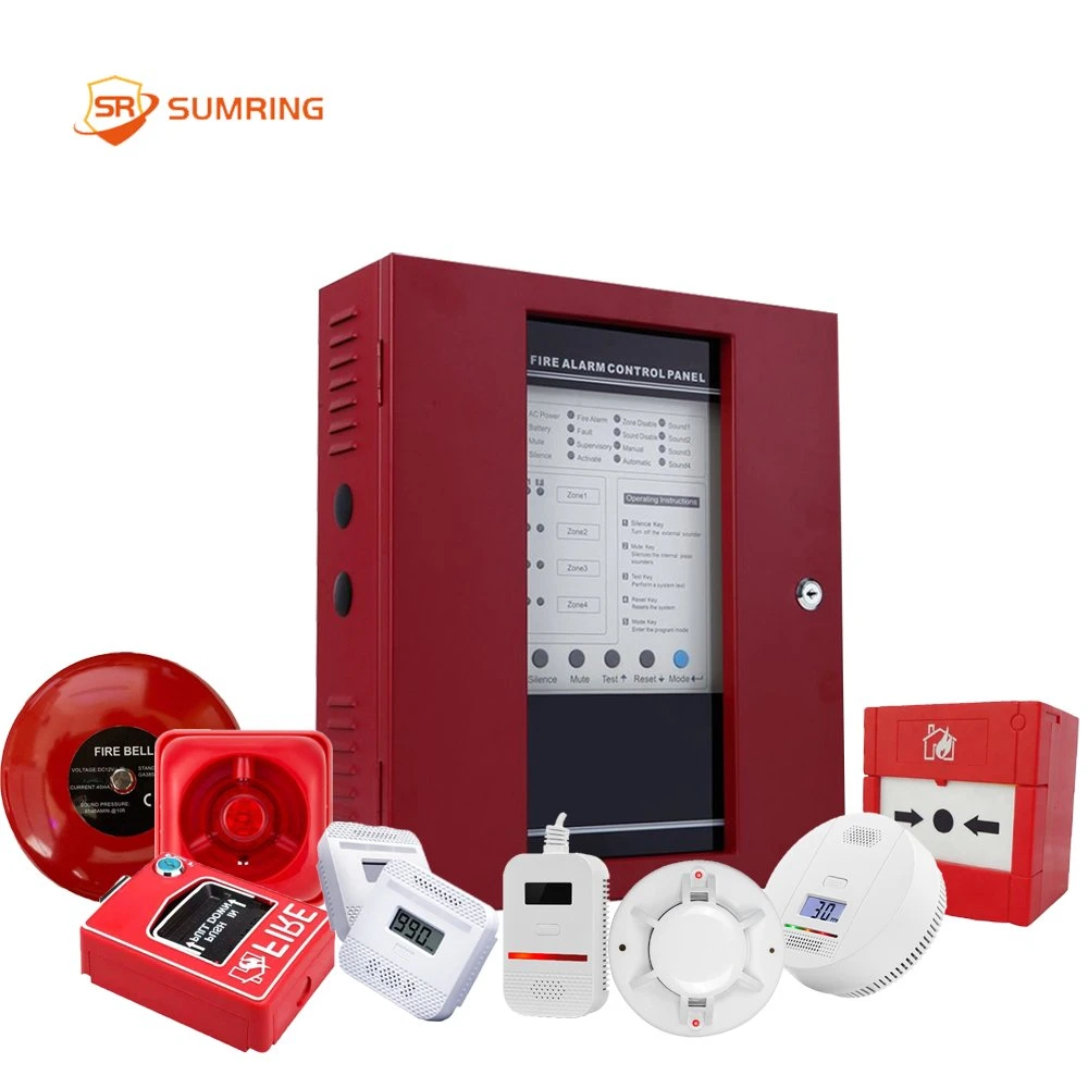 Sumring Fire Alarm Control Panel combatiendo sistema convencional 8 Zona