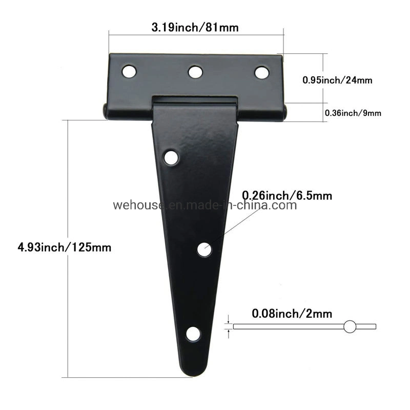 La Bisagra en forma de T de bisagra en t de hierro con forma de T de la Puerta de Bisagra para mueble de arrojar las bisagras de puerta de madera Jardín