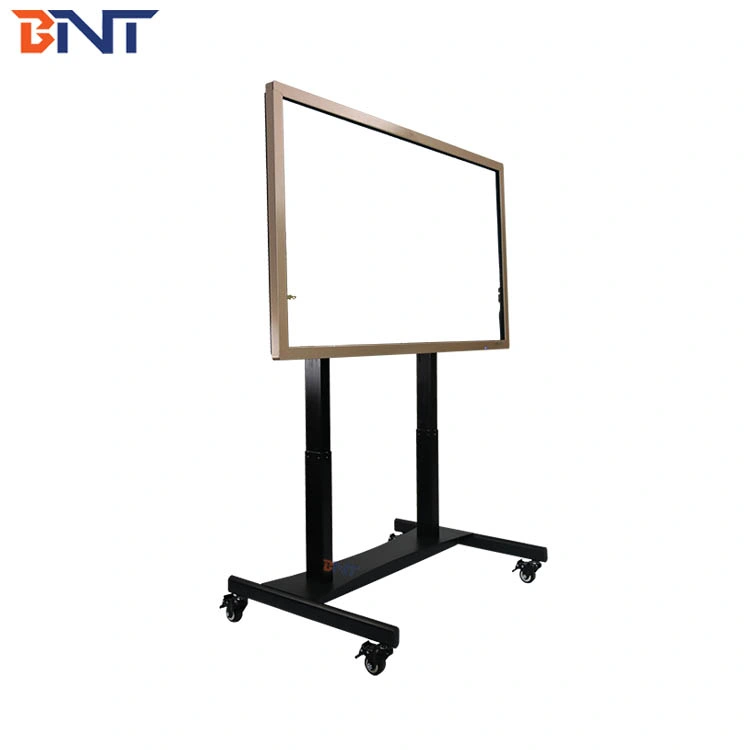 Soporte móvil para TV ajustable en altura de servicio pesado para pantallas planas LCD LED de 46-57 pulgadas.