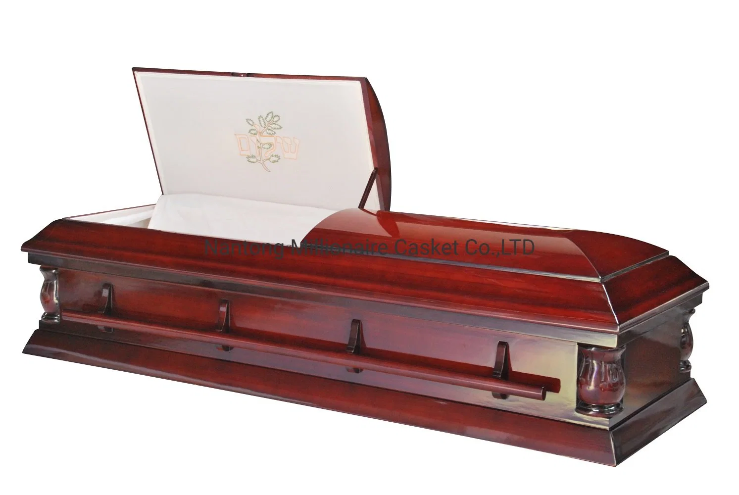 Solid Wooden Jewish Burial Casket with David Star